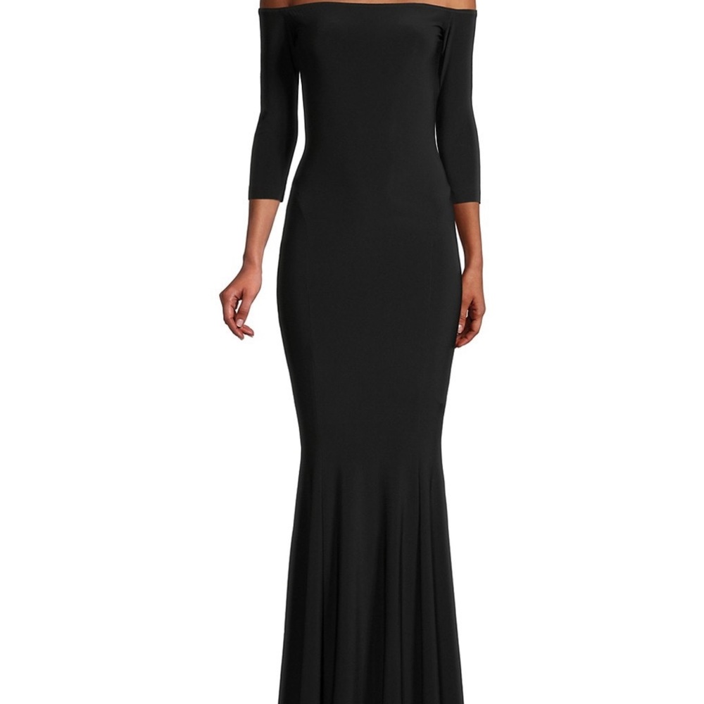 Norma Kamali Off-the-Shoulder Mermaid Gown